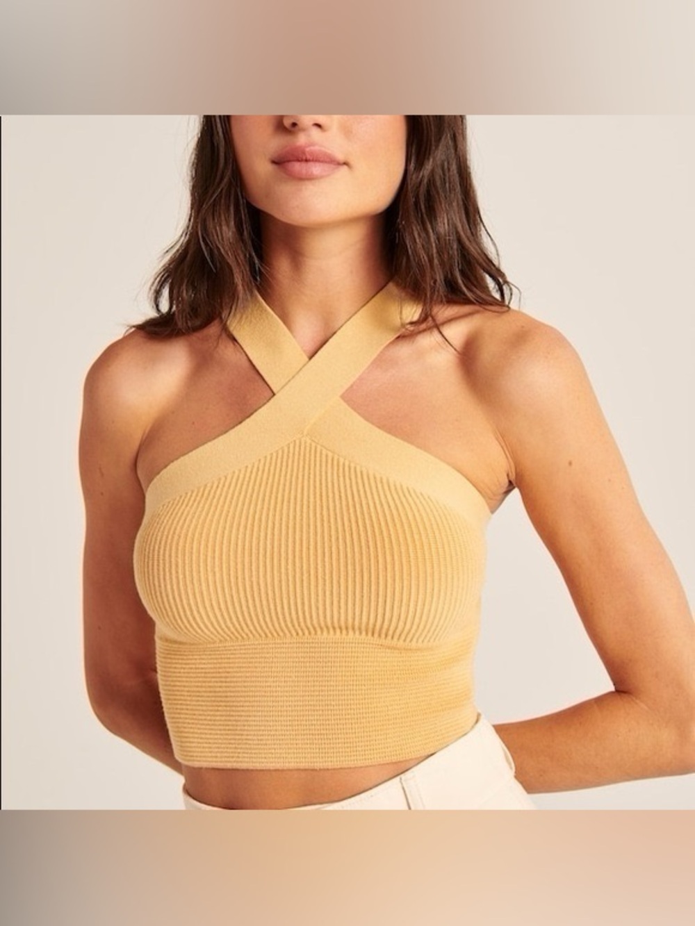 Abercrombie Ottoman Ribbed Twist Tank